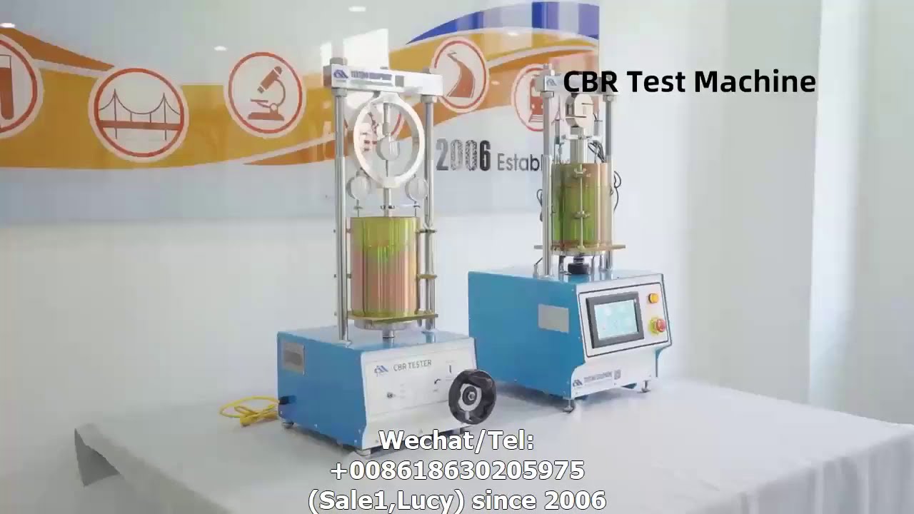 30KN/50KN automatic digital CBR testing machine; ASTM/ EN standard CBR mould