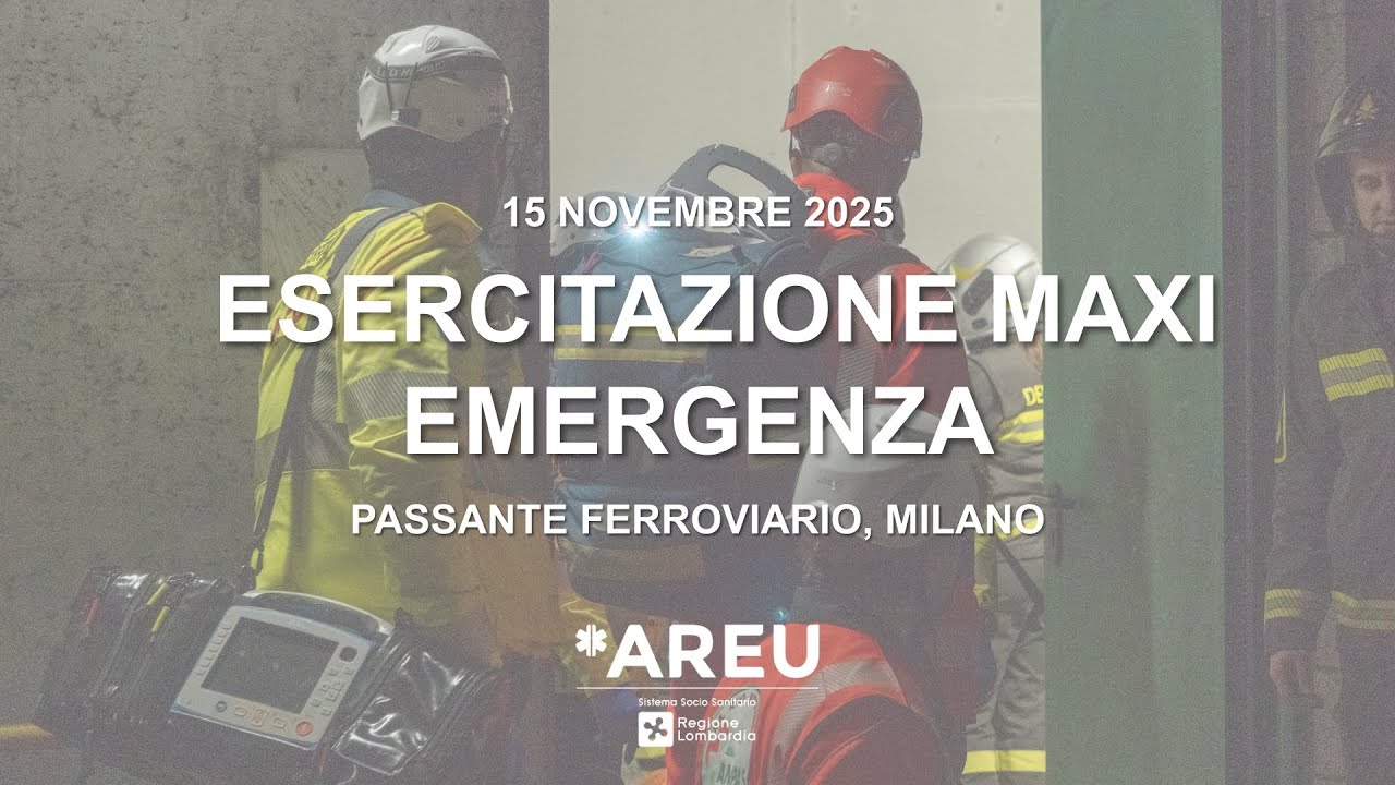 AREU guida maxi esercitazione nel Passante: 24 feriti simulati e un pma operativo in pochi minuti