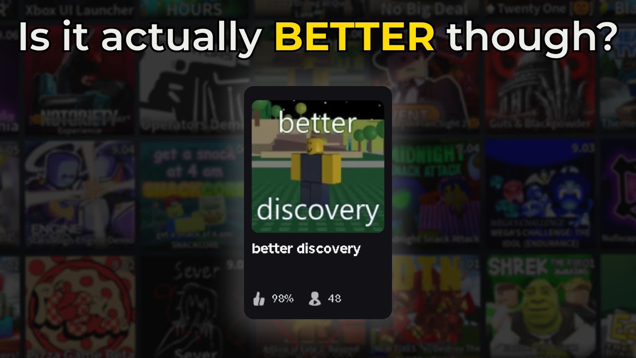 Is Roblox’s better discovery actually better?
