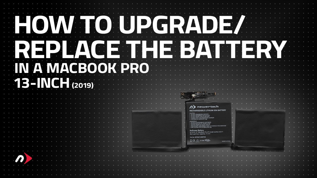 Как обновить/заменить аккумулятор в MacBook Pro 13 дюймов (2019) MacBookPro 15,4 дюйма