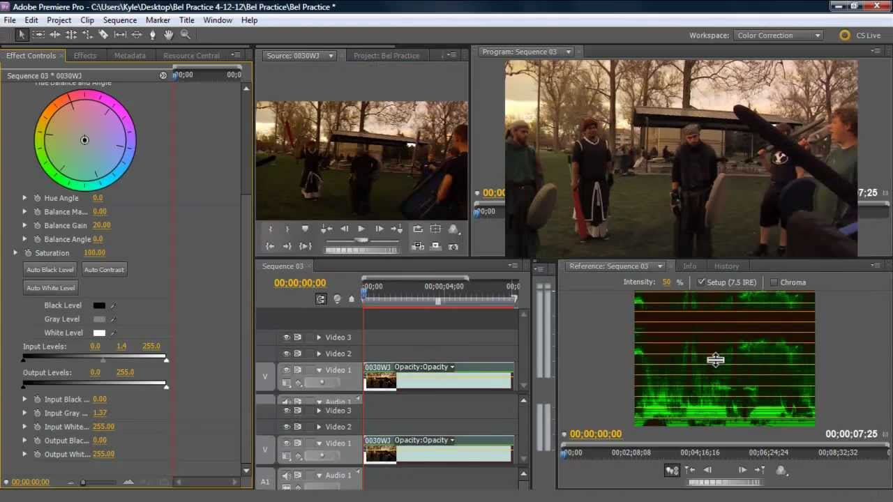 How to Color Correct in Premiere Pro CS5 tutorial