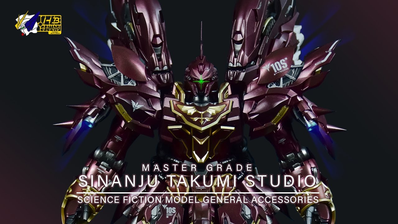Gunpla Custom Build | MG Sinanju | Takumi Studio | Built In LED | Model Kit | MG シナンジュ匠工房