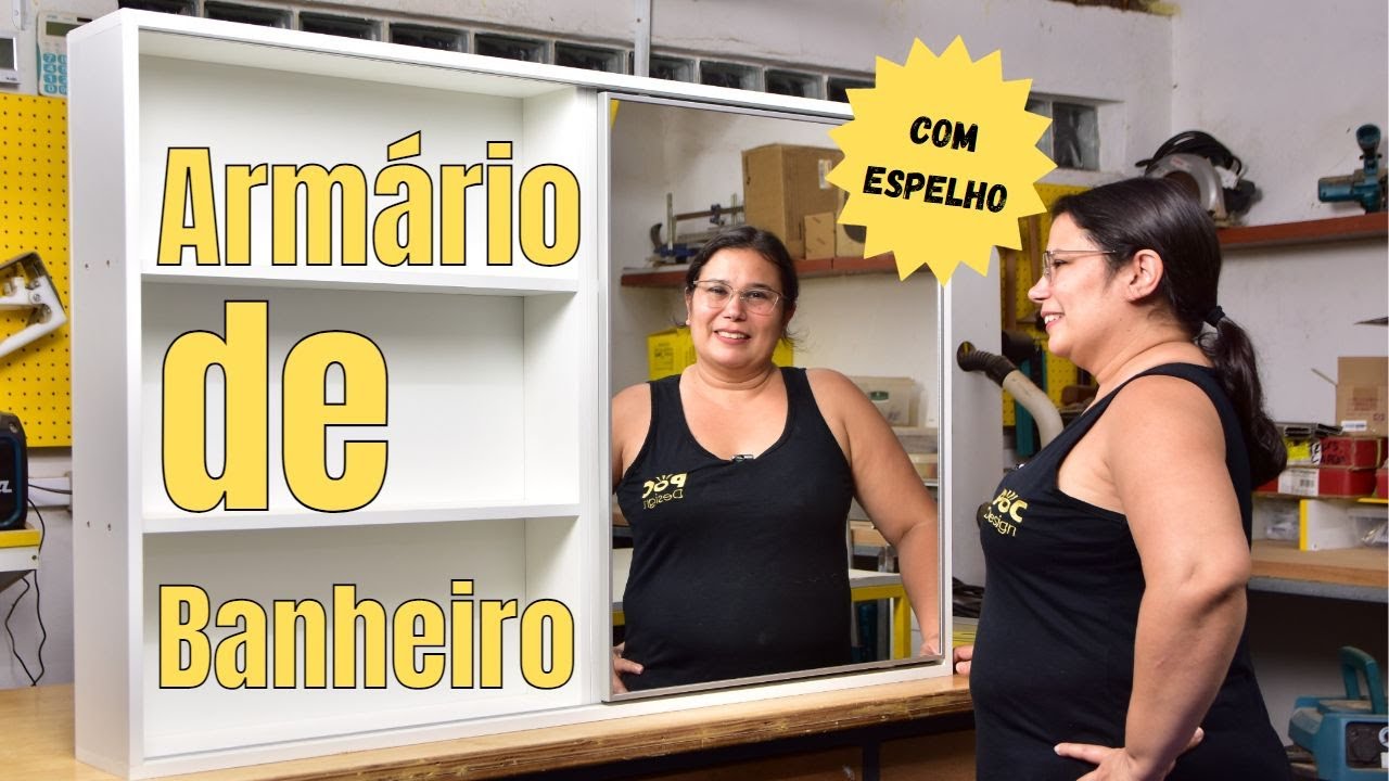 ARMÁRIO DE BANHEIRO COM ESPELHO