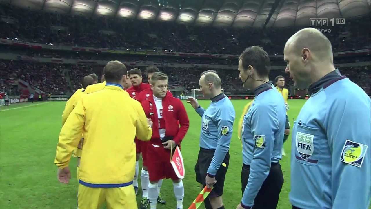 Polska Ukraina 22-03-2013 Hymny HD