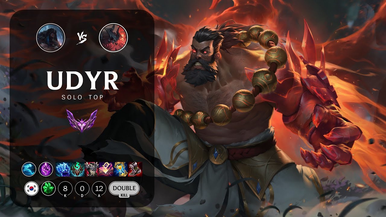 Udyr Top vs Aatrox - KR Master Patch 14.1