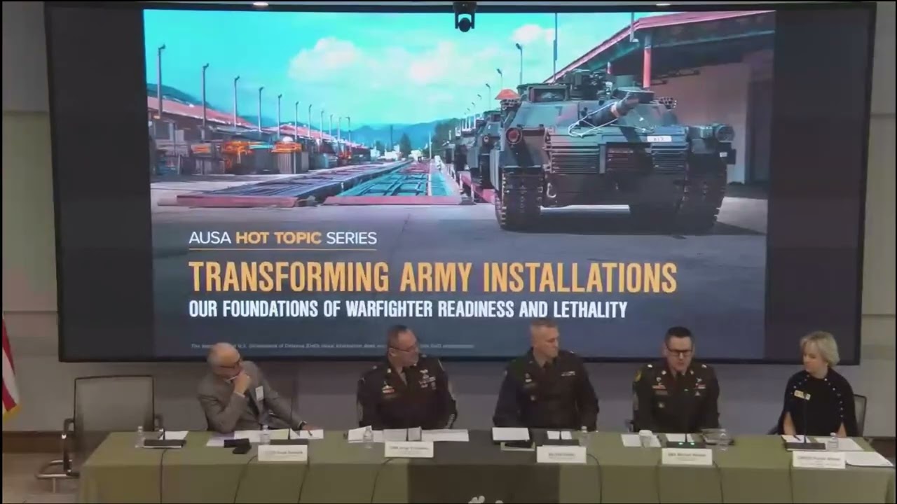 AUSA Hot Topic 2025 - Transforming Army Installations - Panel 1 - OPERATIONALIZING INSTALLATIONS