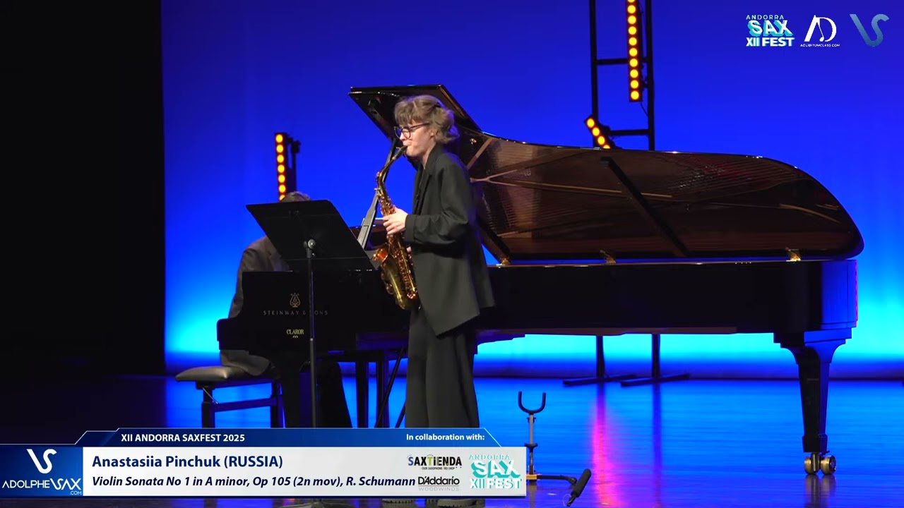 Anastasiia Pinchuk (Russia) plays Violin Sonata No1 in A minor, Op 105 (2n mov) by R. Schumann