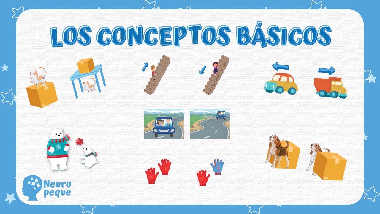 Actividades de CONCEPTOS B&Aacute;SICOS para Ni&ntilde;os ✋🏻🤚🏻⬆️⬇️Aprendemos los Conceptos b&aacute;sicos