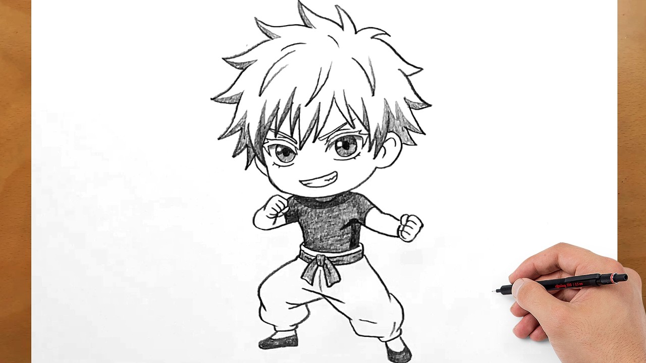 Cute Gojo Satoru Drawing | Easy Pencil Sketch for Beginners
