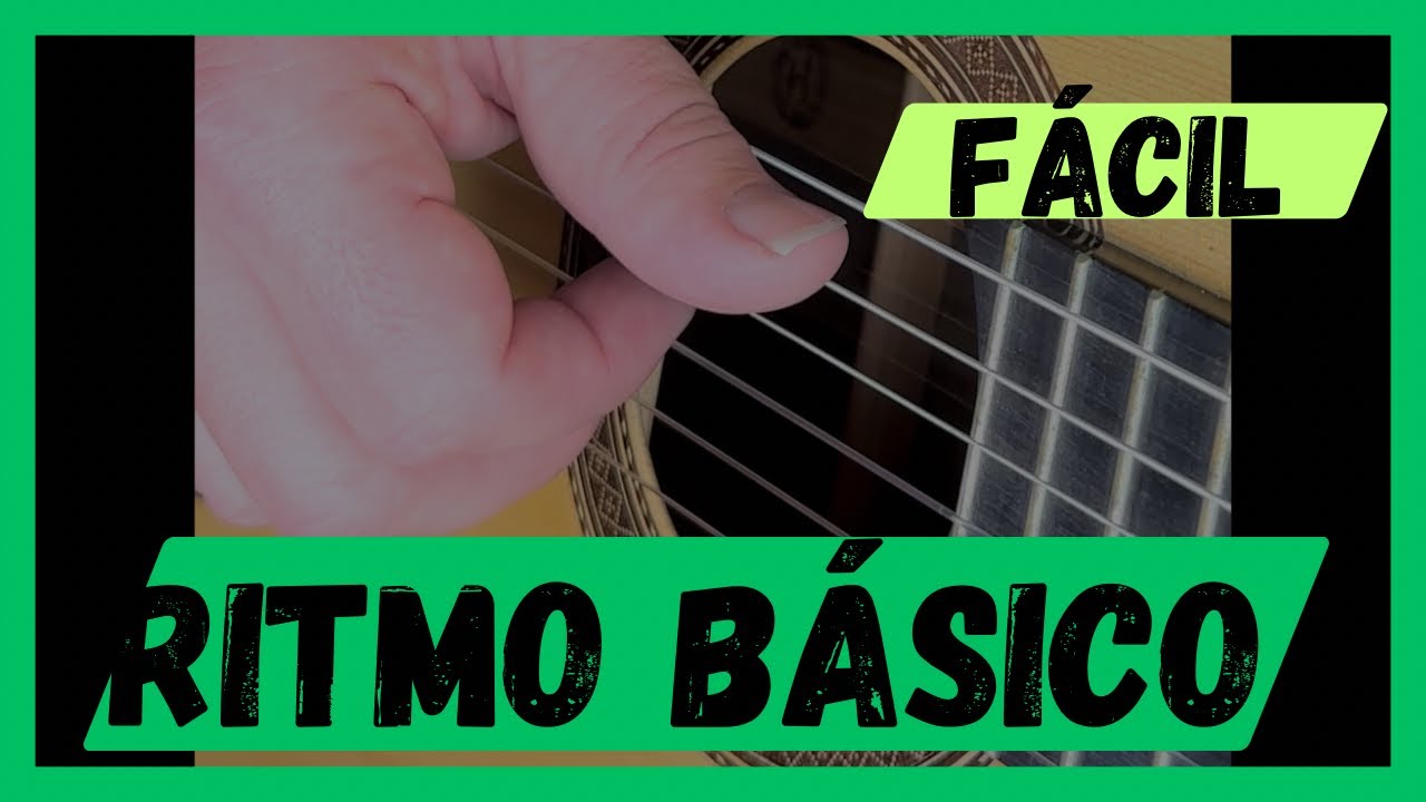 El primer ritmo que TODO guitarrista debe aprender. RITMO BÁSICO FÁCIL en GUITARRA, en 5 minutos