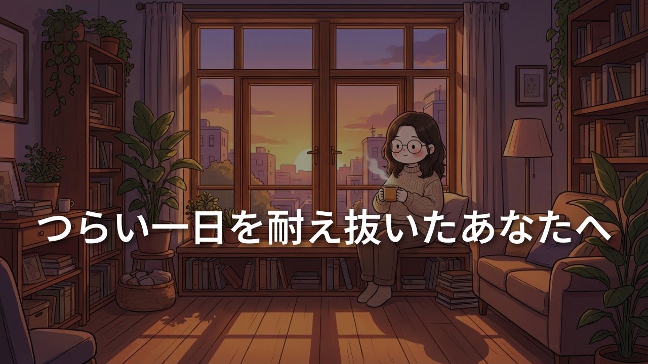 つらい一日をよく頑張ったあなたへ｜心が疲れた夜に