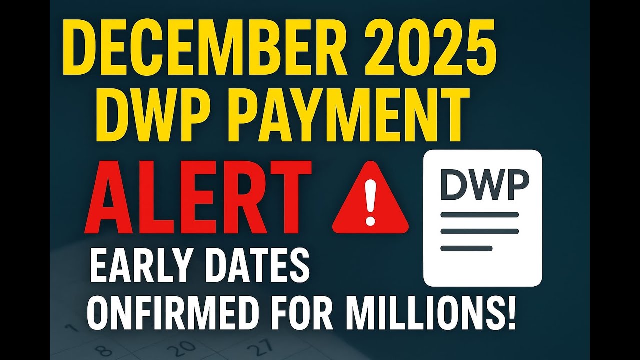 🎄 Urgent DWP Update: December 2025 Payments Coming EARLY for Millions