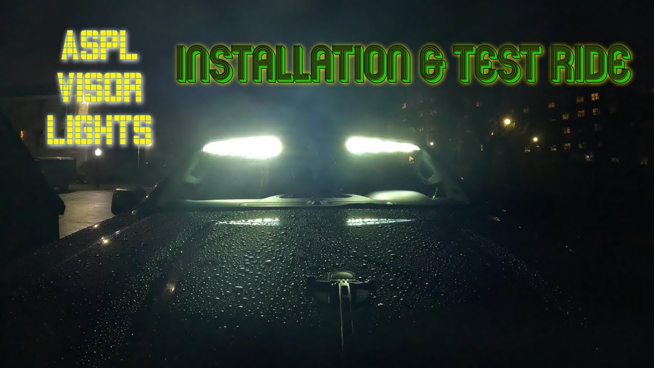 ASPL Visor Lights (WHITE) installation and Test