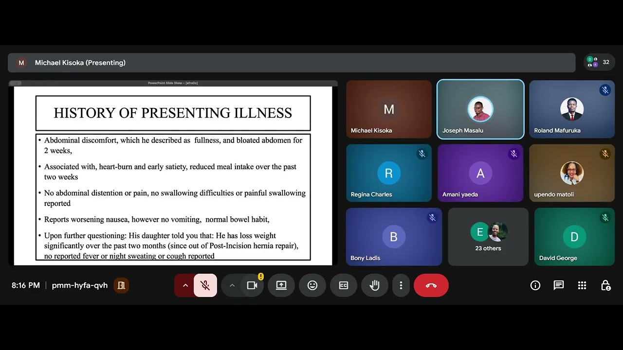 Clinical Unknown I I Abdominal discomfort and Weight loss