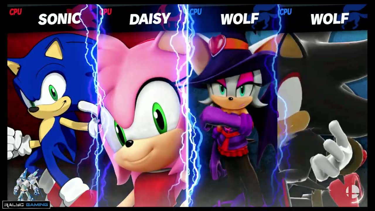 Mega Battle:  Sonic & Amy vs Witch Rouge & Shadow