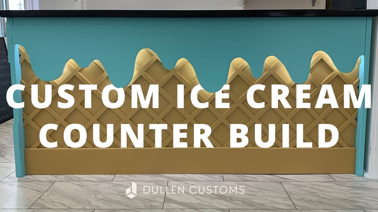 Custom Ice Cream Shop Counter Build