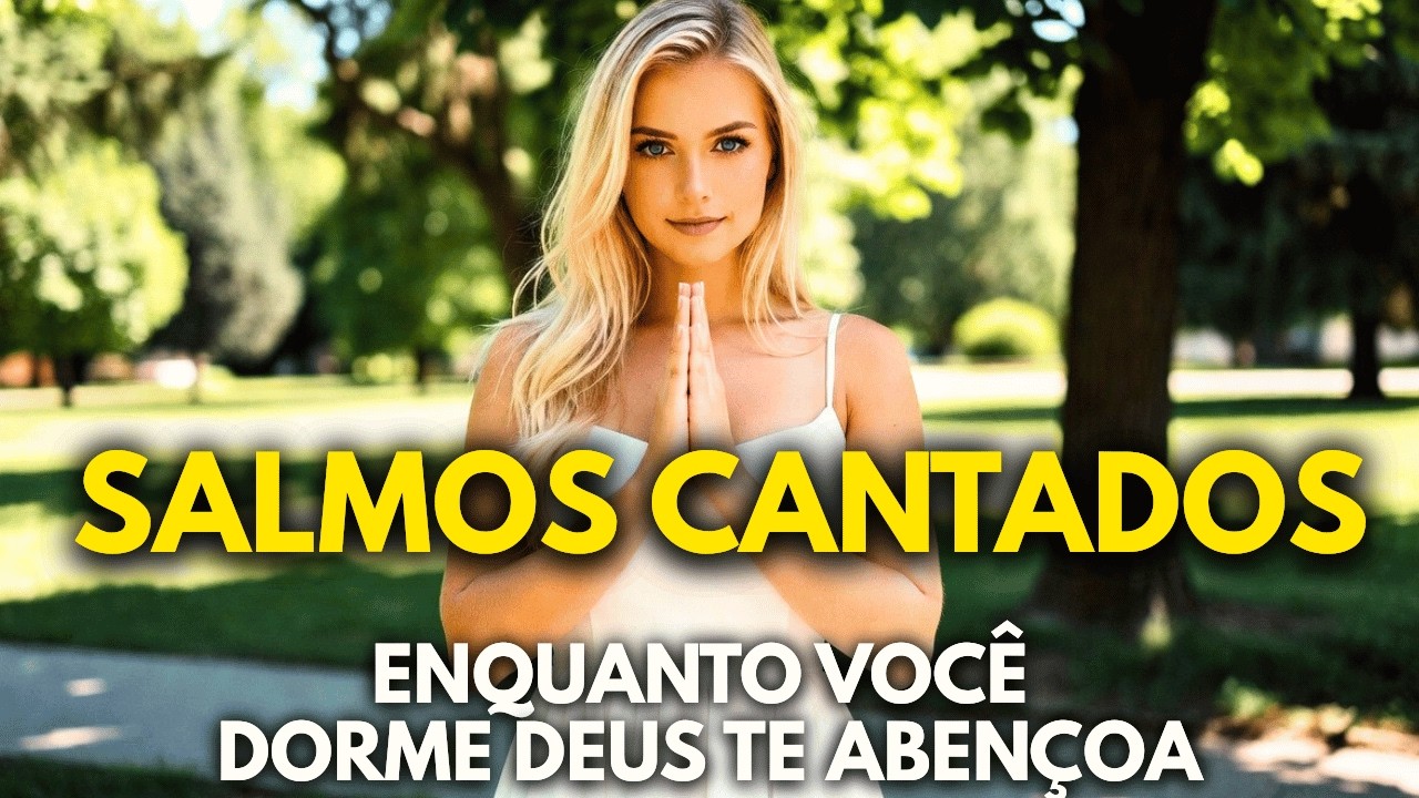 SALMOS CANTADOS | EMQUANTO VOCÊ DORME DEUS TE PROTEGE | LOUVORES PARA ORAR, DORMIR E RELAXAR