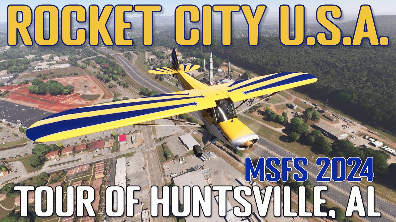 Huntsville SpaceCamp Tour & Flight Plan in the CAP-4 Paulistinha | MSFS 2024