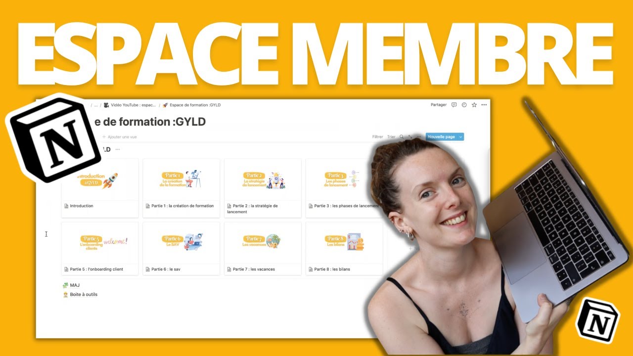 TUTO NOTION | Comment créer un espace membre, de formation, de coaching sur Notion / TEMPLATE ↓↓