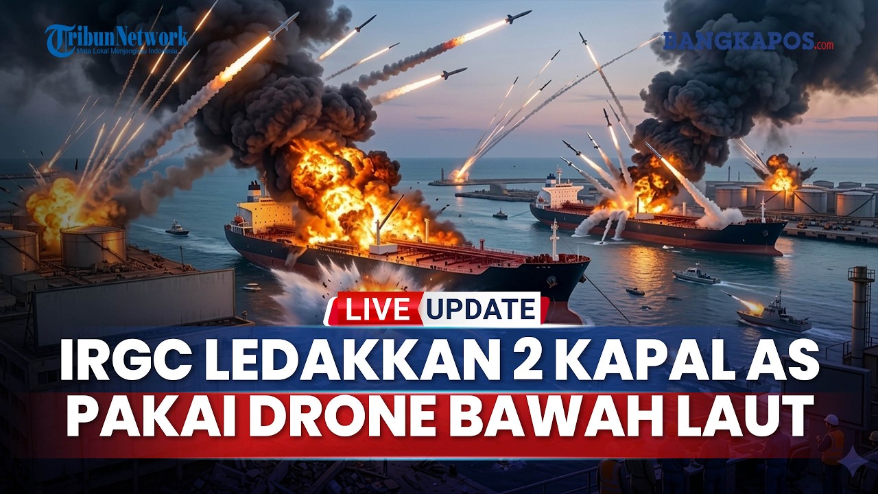 IRGC Meledakkan 2 Kapal Minyak AS di Teluk Irak Pakai Drone Bawah Laut &Markas Besar Shin Bet Israel