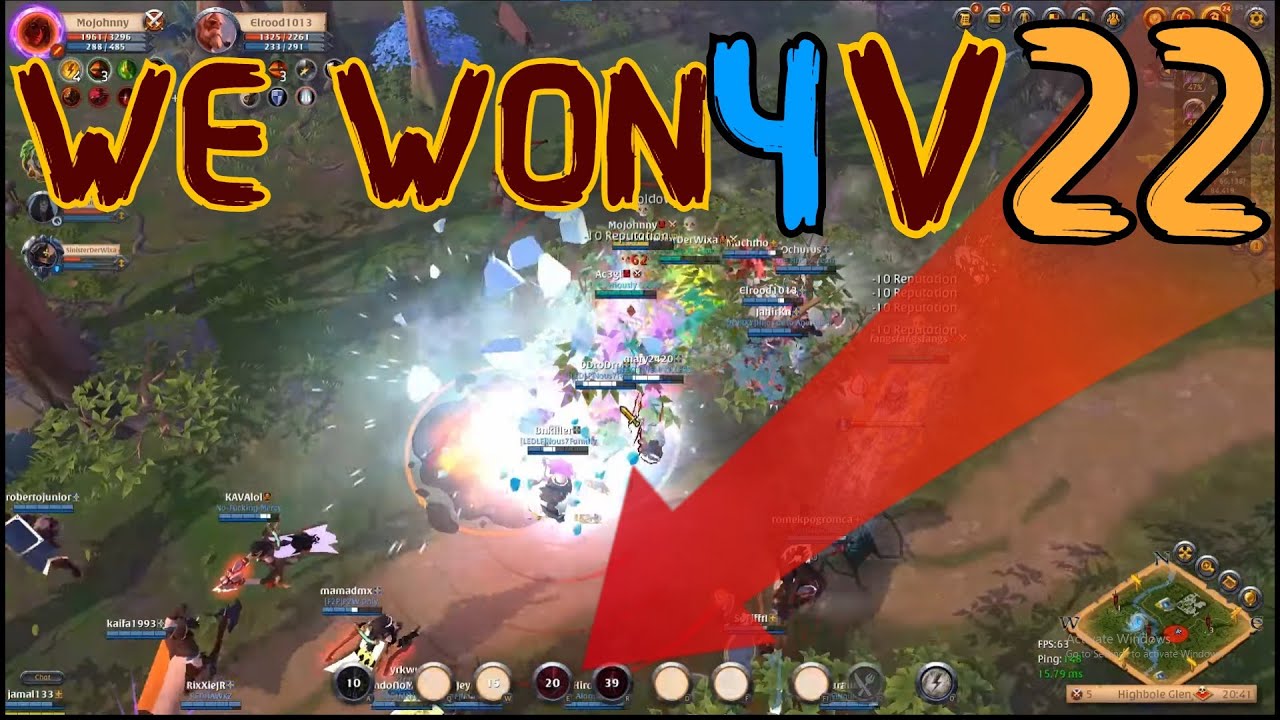 HOW WE WON A 4v22! | HEAVILY Outnumbered small scale | Albion Online