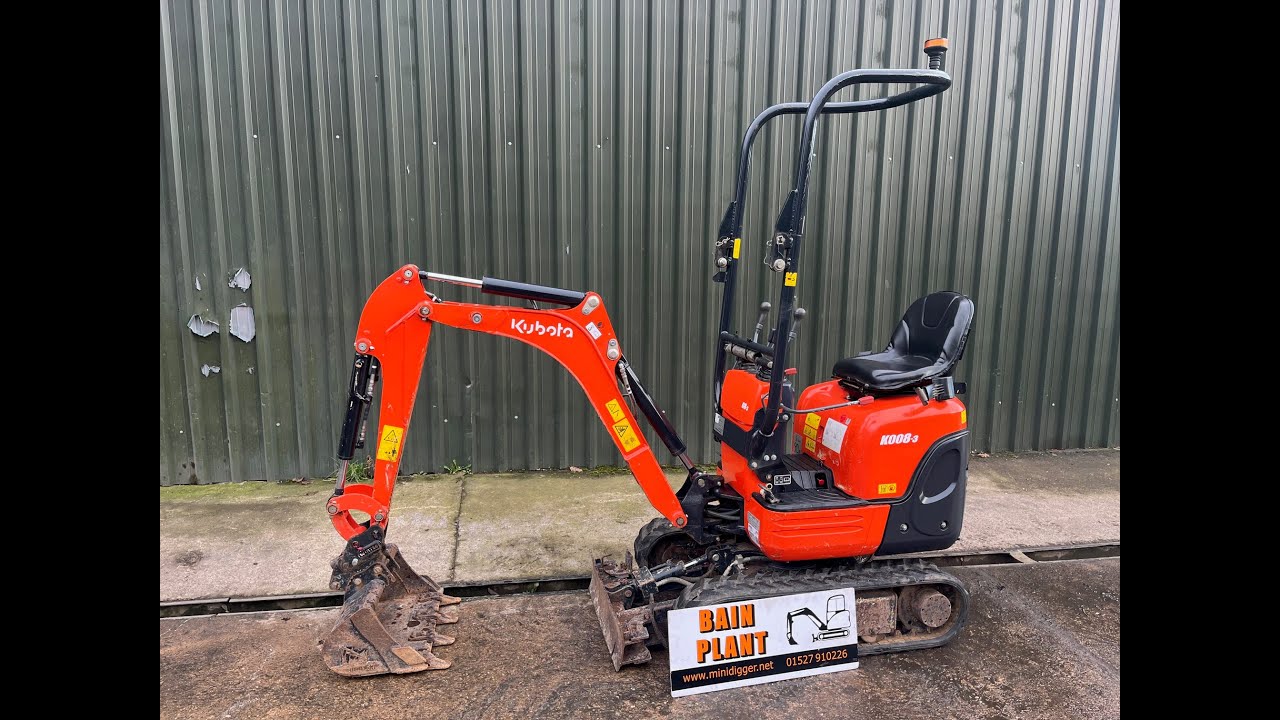 KUBOTA K008-3 MINI EXCAVATOR FOR SALE