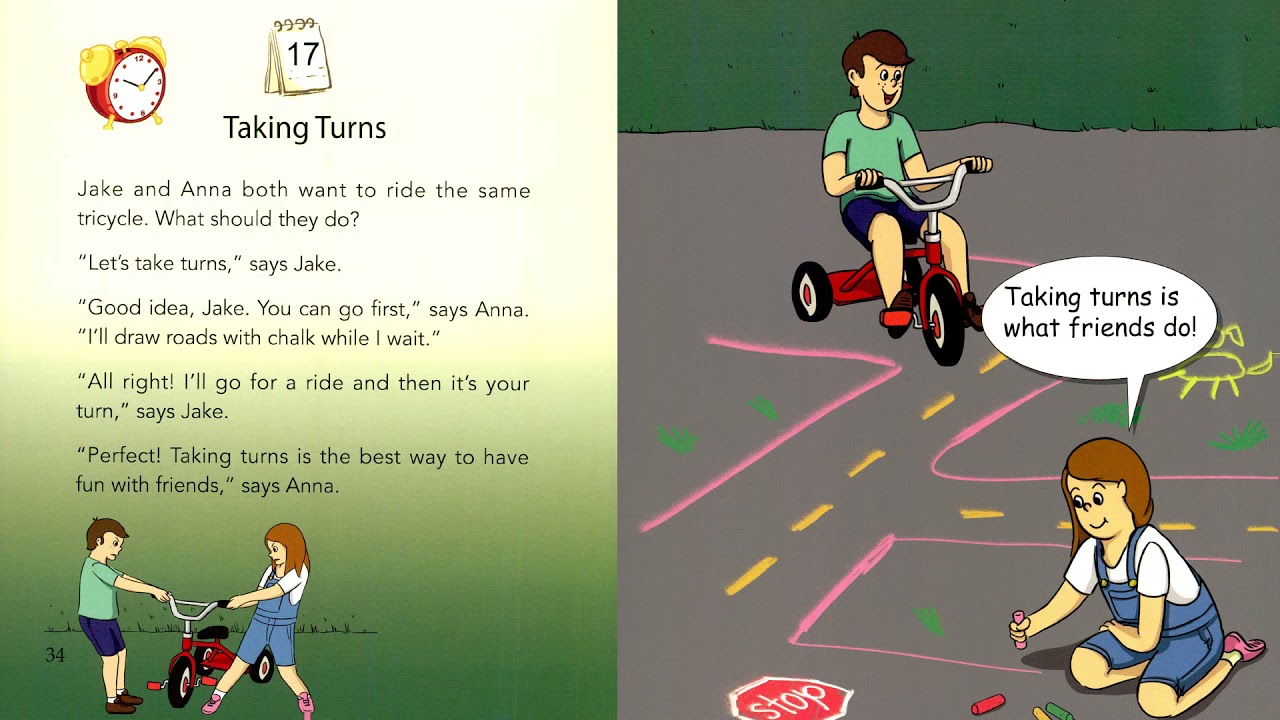 One Story A Day | Day 17 - Talking Turns - Tiếng Anh cho trẻ em - Kể chuyện tiếng Anh