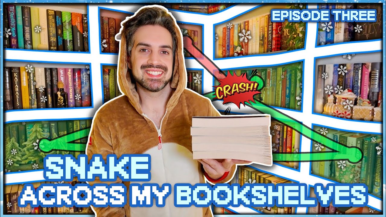 This Festive Edition of Snake Across My Bookshelves Does NOT Go to Plan ❄️📖
