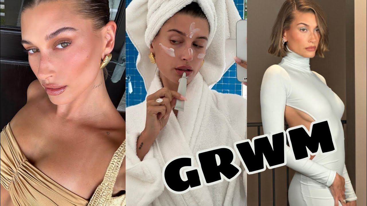 Hailey bieber's skin care & makeup routine | TIKTOK COMPILATION |