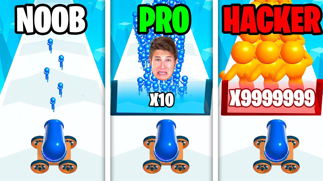NOOB vs PRO vs HACKER su MOB CONTROL!! *Count&nbsp;Masters*