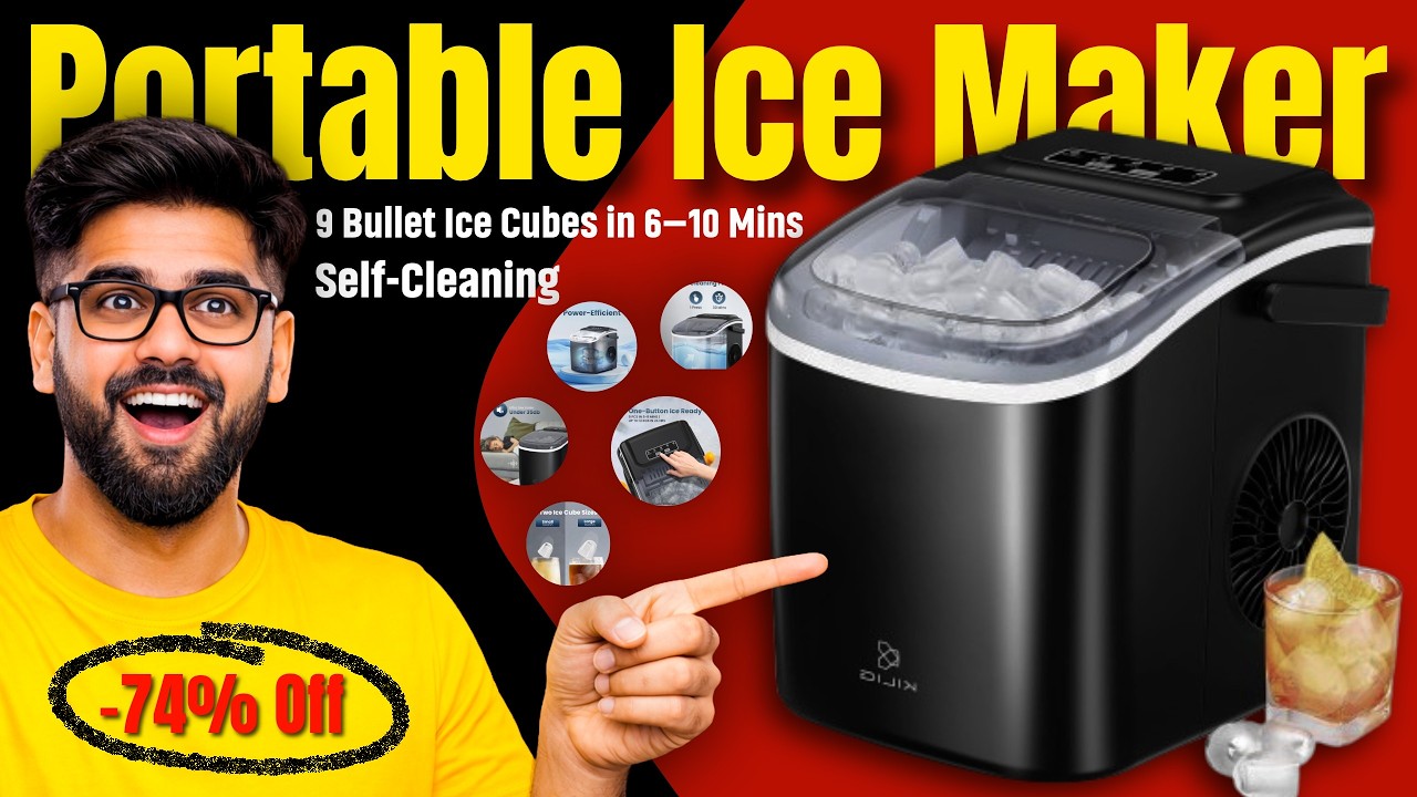 🧊 KILIG H01B Portable Ice Maker Machine 🔥 Best Ice Maker Machine in India 2026