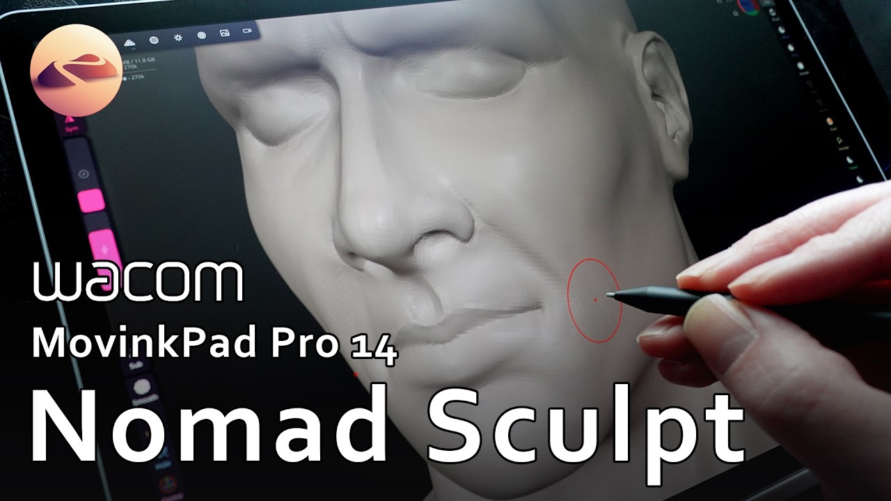 Wacom MovinkPad Pro 14 | Nomad Sculpt