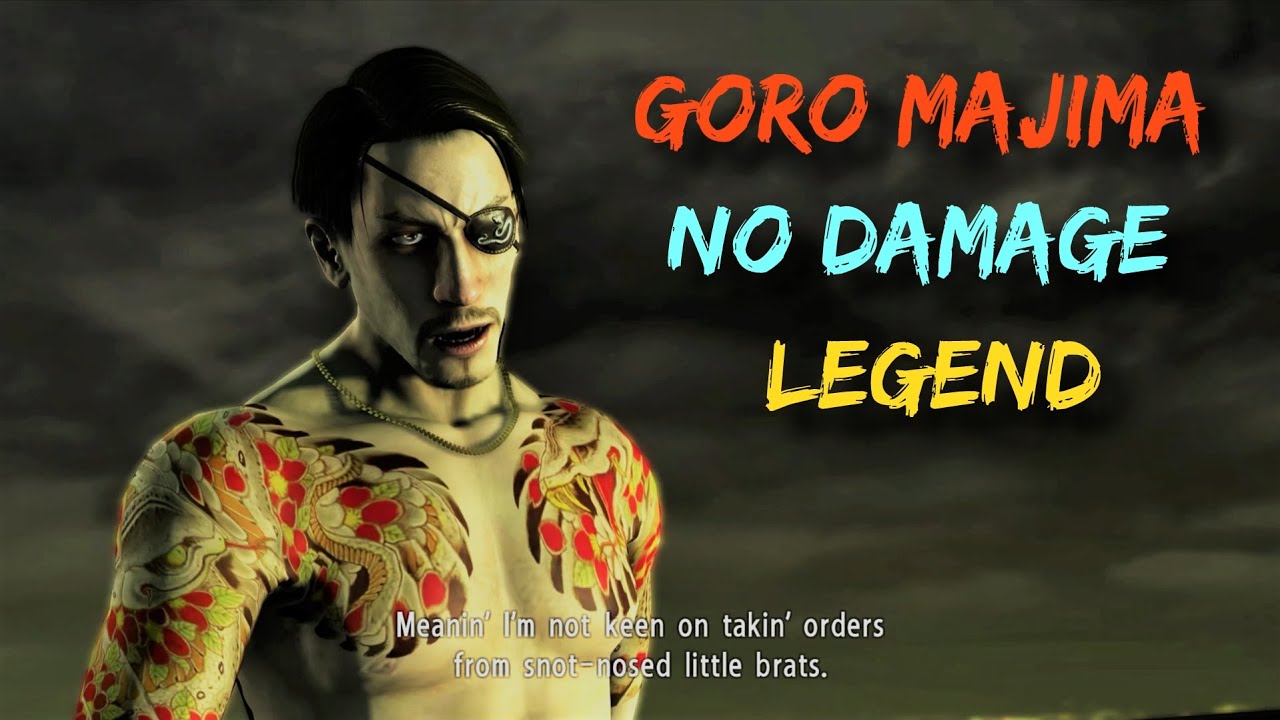 Yakuza 3 Remastered - Boss Fight #1: Goro Majima (NO DAMAGE) (No Equipment) [Legend] (4K 60FPS)