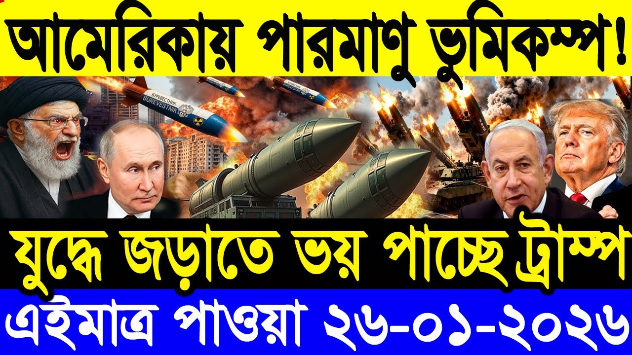 🔴LIVE: আজকের টপ আন্তর্জাতিক সংবাদ | BBC World News Bangla | 26 Jan 2026 | বিশ্বজুড়ে এখন যা ঘটছে