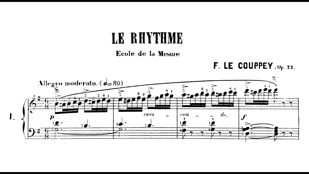 F&eacute;lix Le Couppey - Le rhythme, Op.22   [25 Studies]