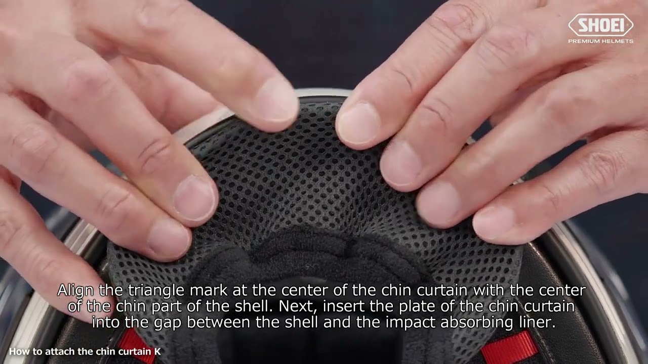 [ SHOEI Official ] How to attach and remove the chin curtain K