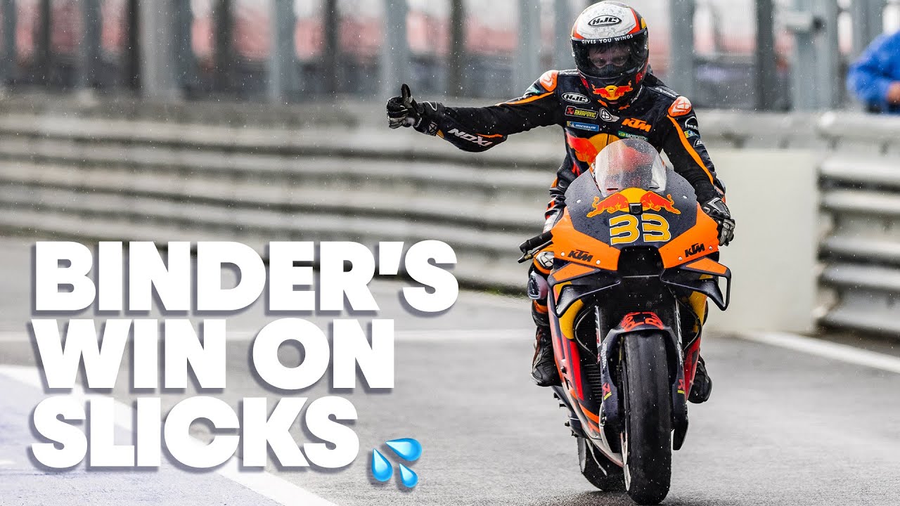 Brad Binder Wins The Most Exciting Wet MotoGP&trade; Race Ever, On Slick Tires