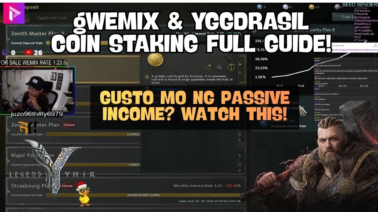 LEGEND OF YMIR : gWEMIX & YGGDRASIL COIN STAKING FULL GUIDE (TAGALOG) PALDO KA DITO BROKIES!