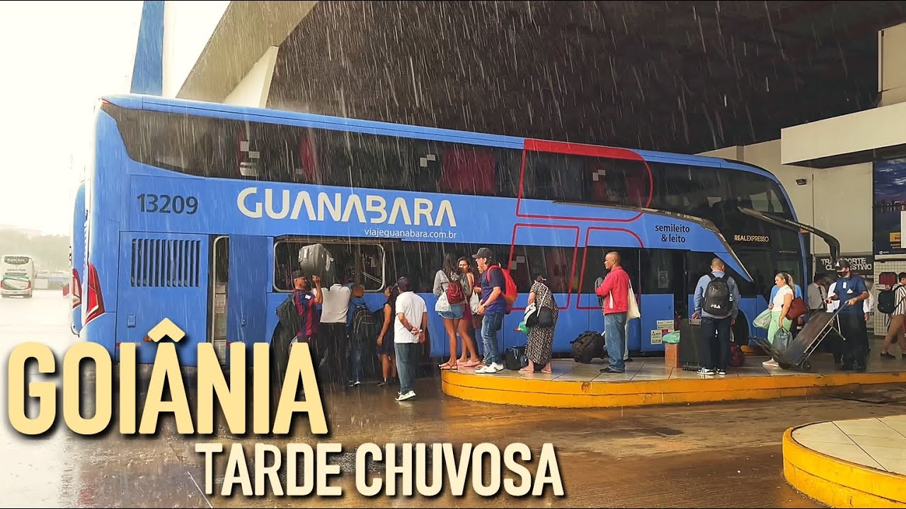 ÔNIBUS & CHUVA na Movimentação Rodoviária em Goiânia