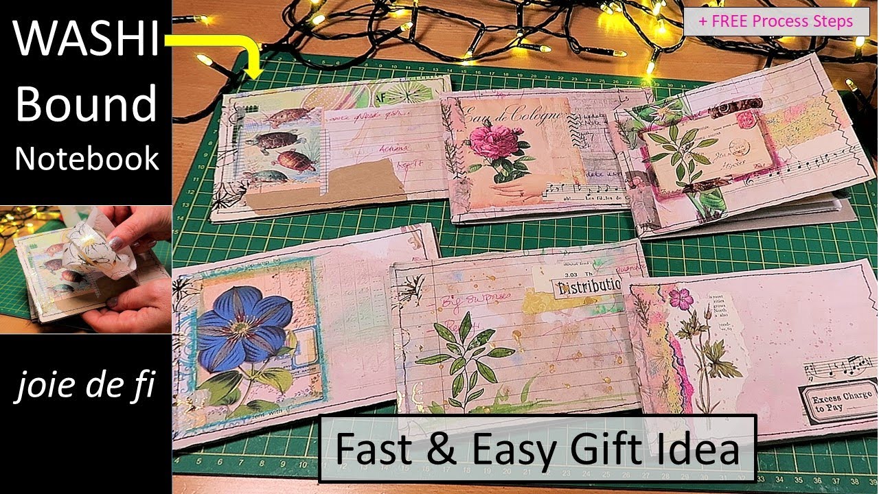 WASHI Bound Notebook ⭐ FAST and EASY GIFT Idea That Anyone Can Make