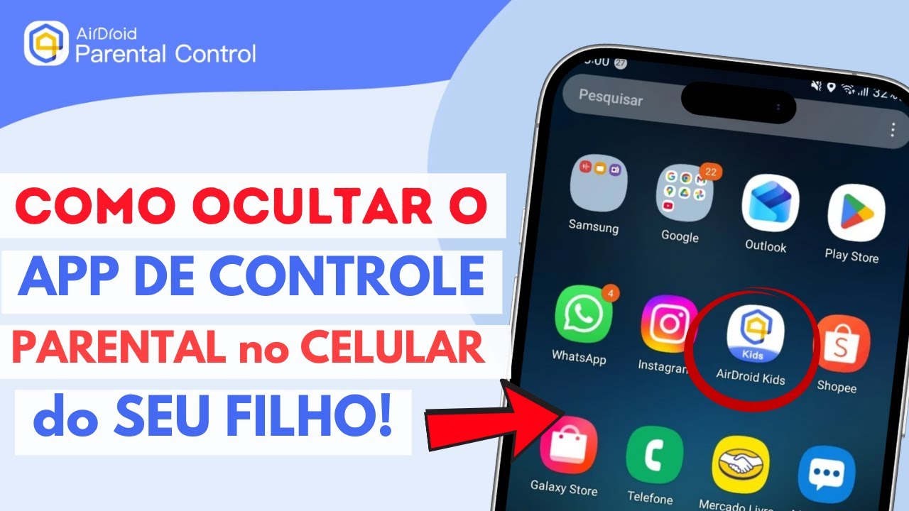 Como OCULTAR o aplicativo de Parental Control no celular do filho