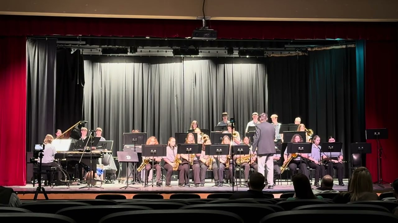 Knights HS Jazz band at University High School, Morgantown 