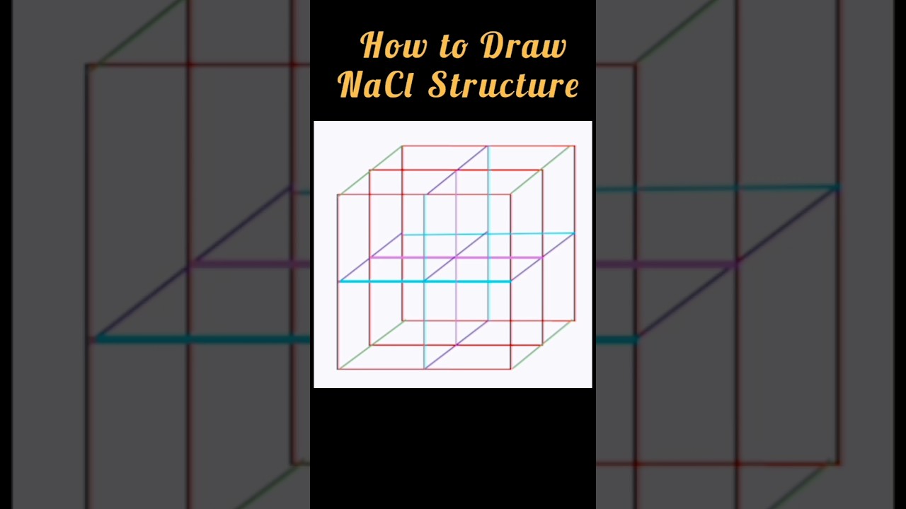 How to Draw NaCl Structure #naclstructure #chemistryshorts #scienceshorts
