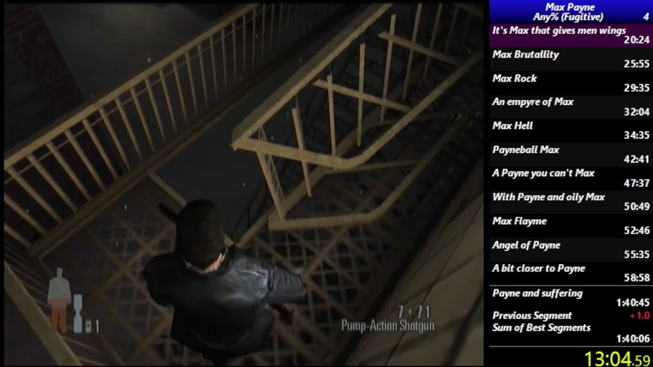 Max Payne Xbox speedrun in 1:30:07