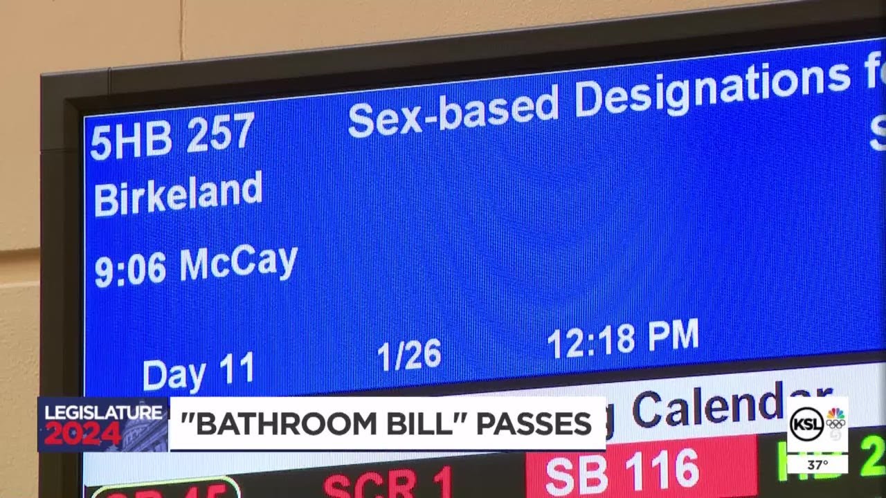 Utah legislature passes bathroom privacy bill, restricts transgender access
