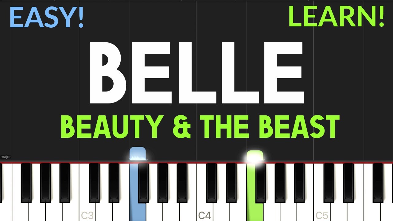 Belle - Beauty And The Beast | EASY Piano Tutorial