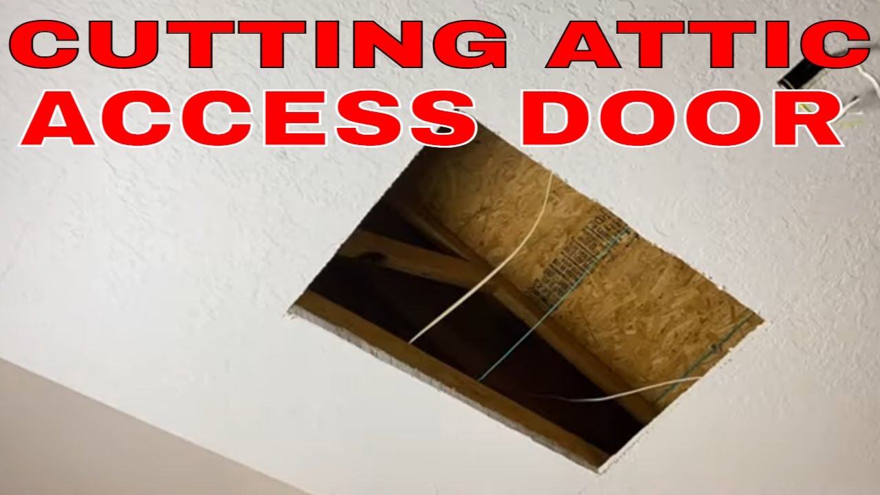 How to Cut an Attic Door Over Garage for Storage