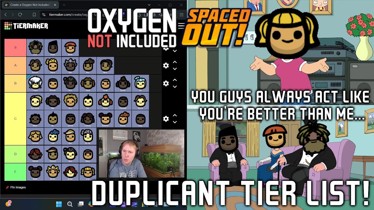 Duplicants Tier List! Stress / Overjoyed Responses Guide (ONI: Spaced Out!)