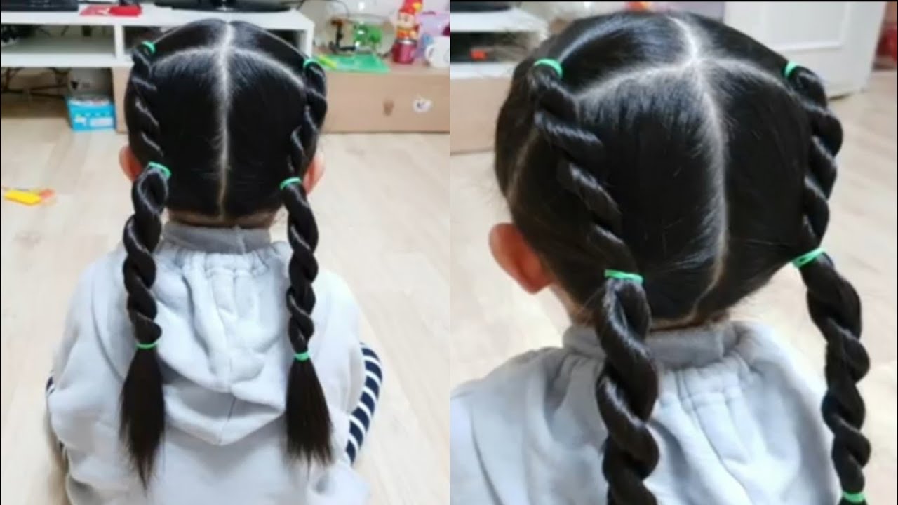 [시은튜브] 여자아기머리 예쁘게 묶는법