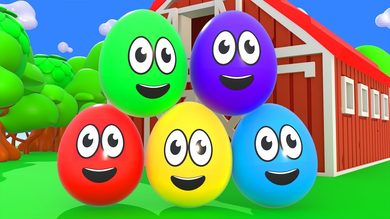 Learning Colors and Numbers Song | Colorful Eggs on the Farm | ZuZoo Nursery Rhymes & Kids Songs